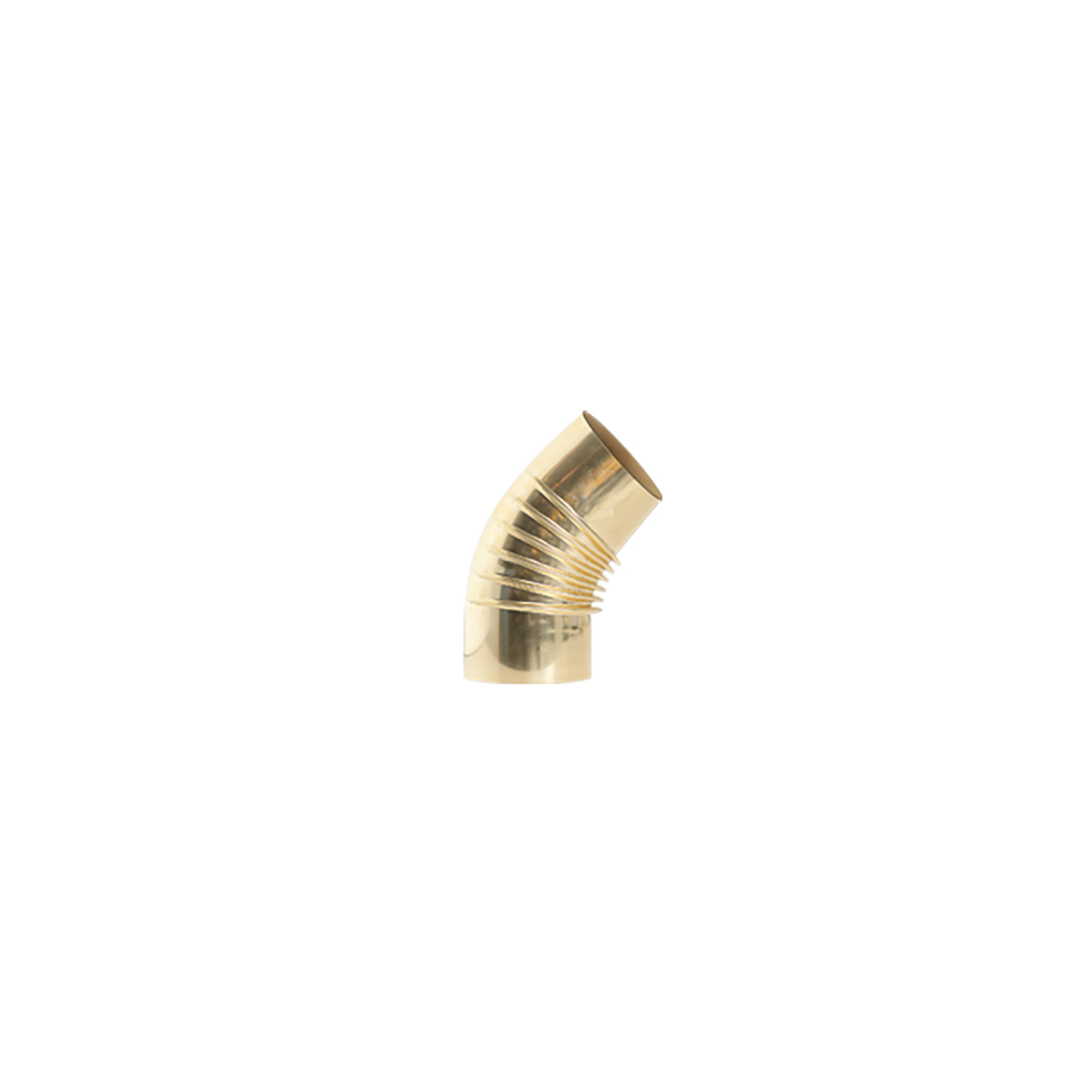 Brass pleated elbow